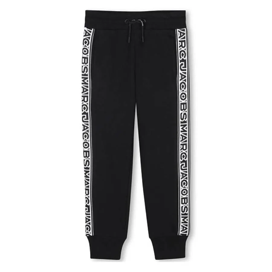 Джоггеры с логотипом по бокам Little Marc Jacobs, Black