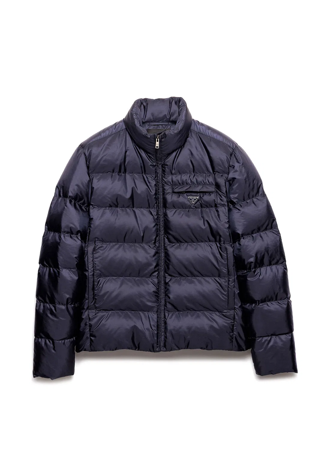 Пуховик Prada Re-Nylon, синий