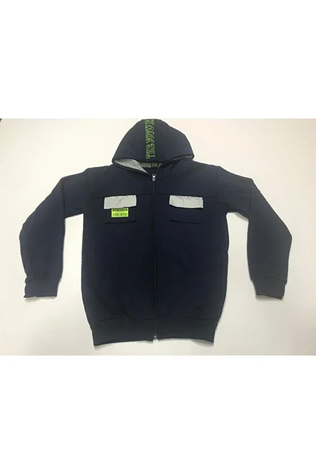 Мужское худи-кардиган на молнии с капюшоном Winter 3-thread Baby Slon Kids Clup, Navy Blue