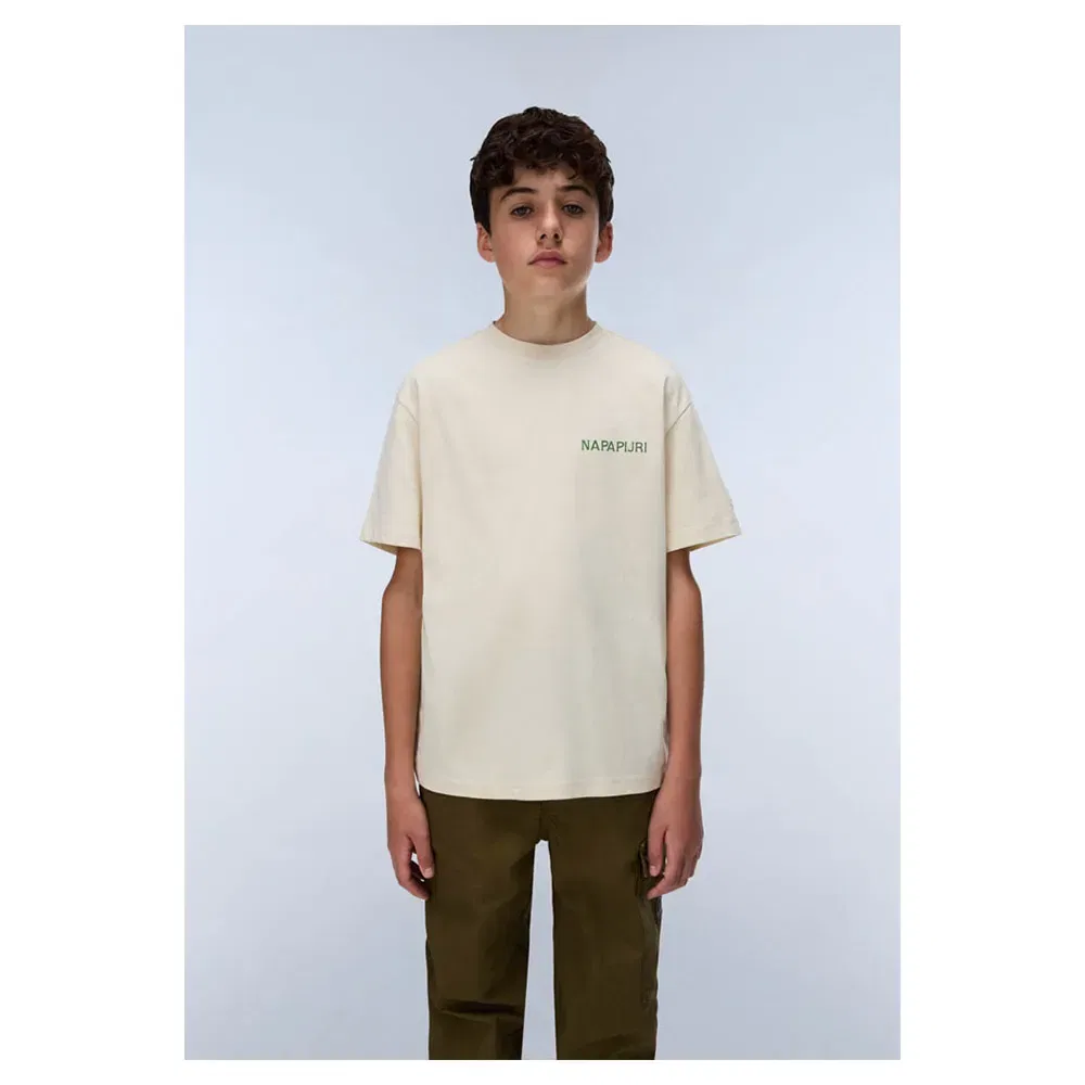 Детская футболка с принтом Tipi Napapijri, Beige