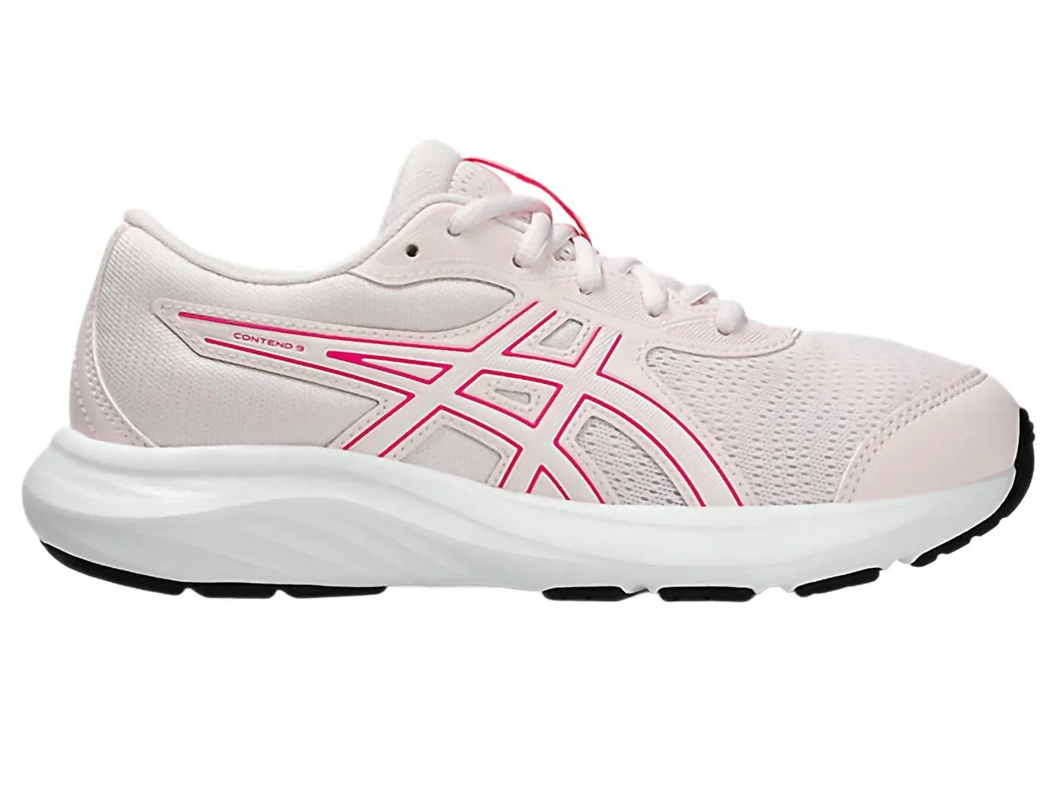 Детские кроссовки для девочек с усиленным носком Contend 9 Grade School Sneaker Asics, Pale Pink/White — фото 2