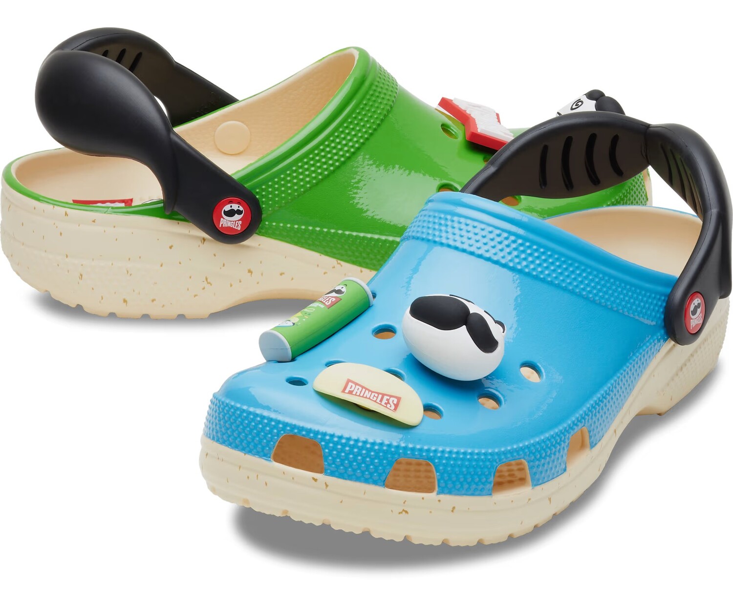 Сабо Crocs Classic x Pringles Unisex, синий/зеленый