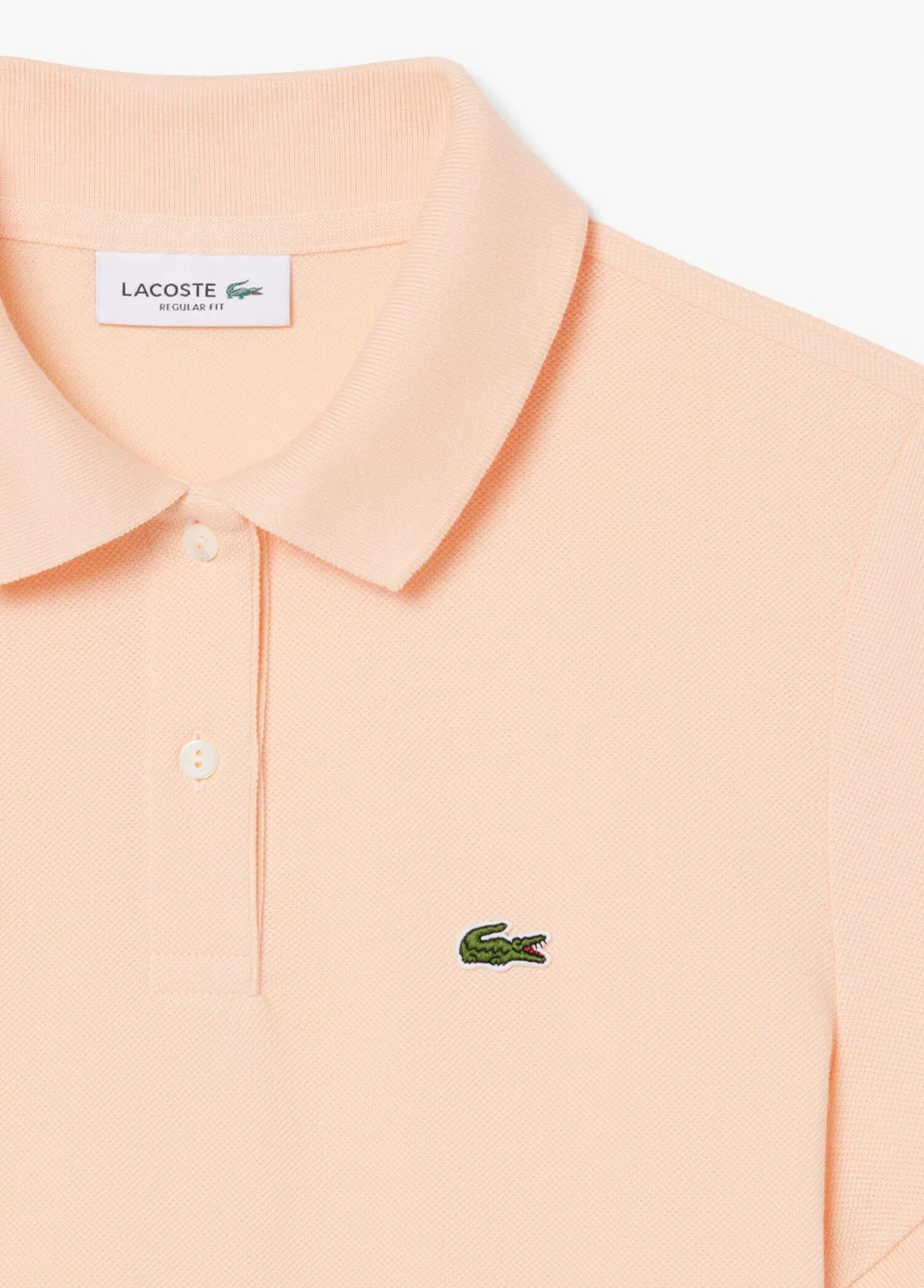 Футболка-поло Lacoste Regular Fit, розовая — фото 2