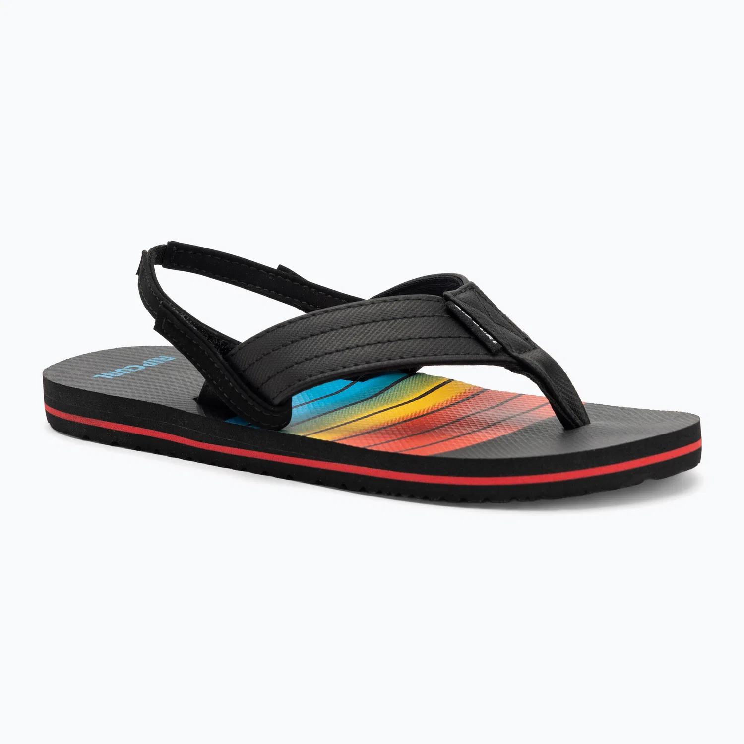 Детские шлепанцы с принтом Rip Curl Ripper 2 Bloom, Цвет: Schwarz