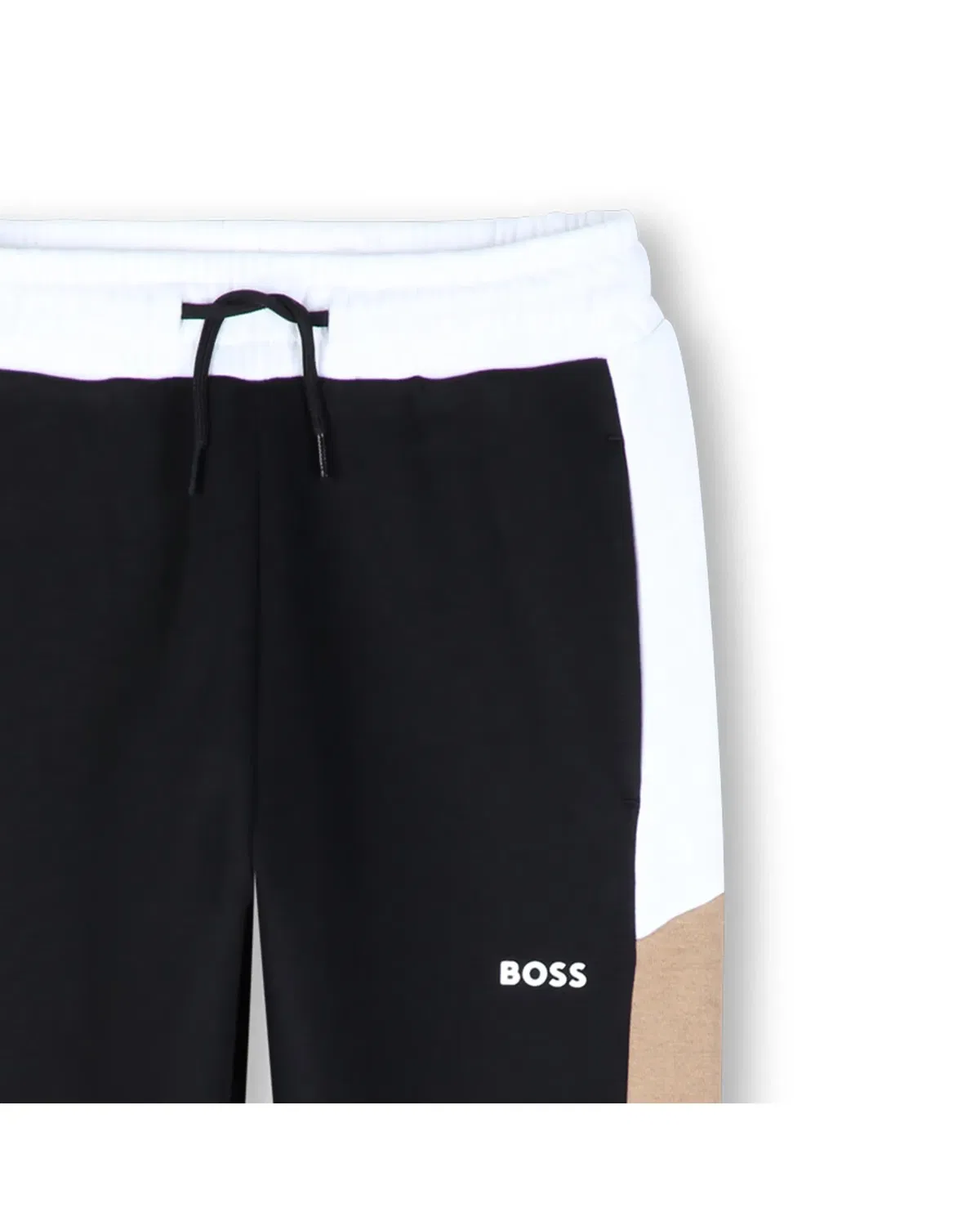Детские брюки с пятью карманами с принтом BOSS Kidswear, Negro — фото 2