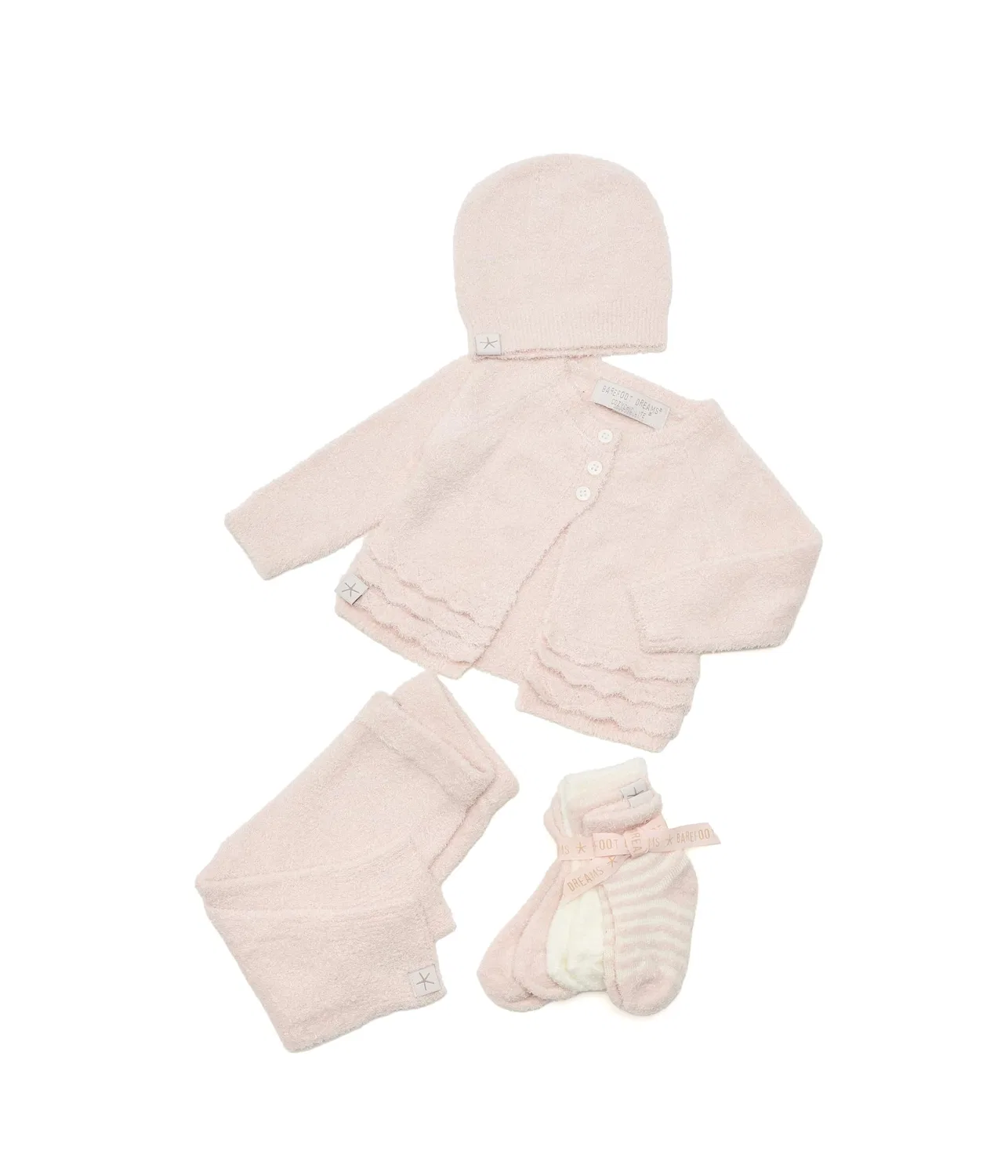 Набор Cozychic Lite для новорожденных (младенцев) Barefoot Dreams Kids, Pink — фото 2