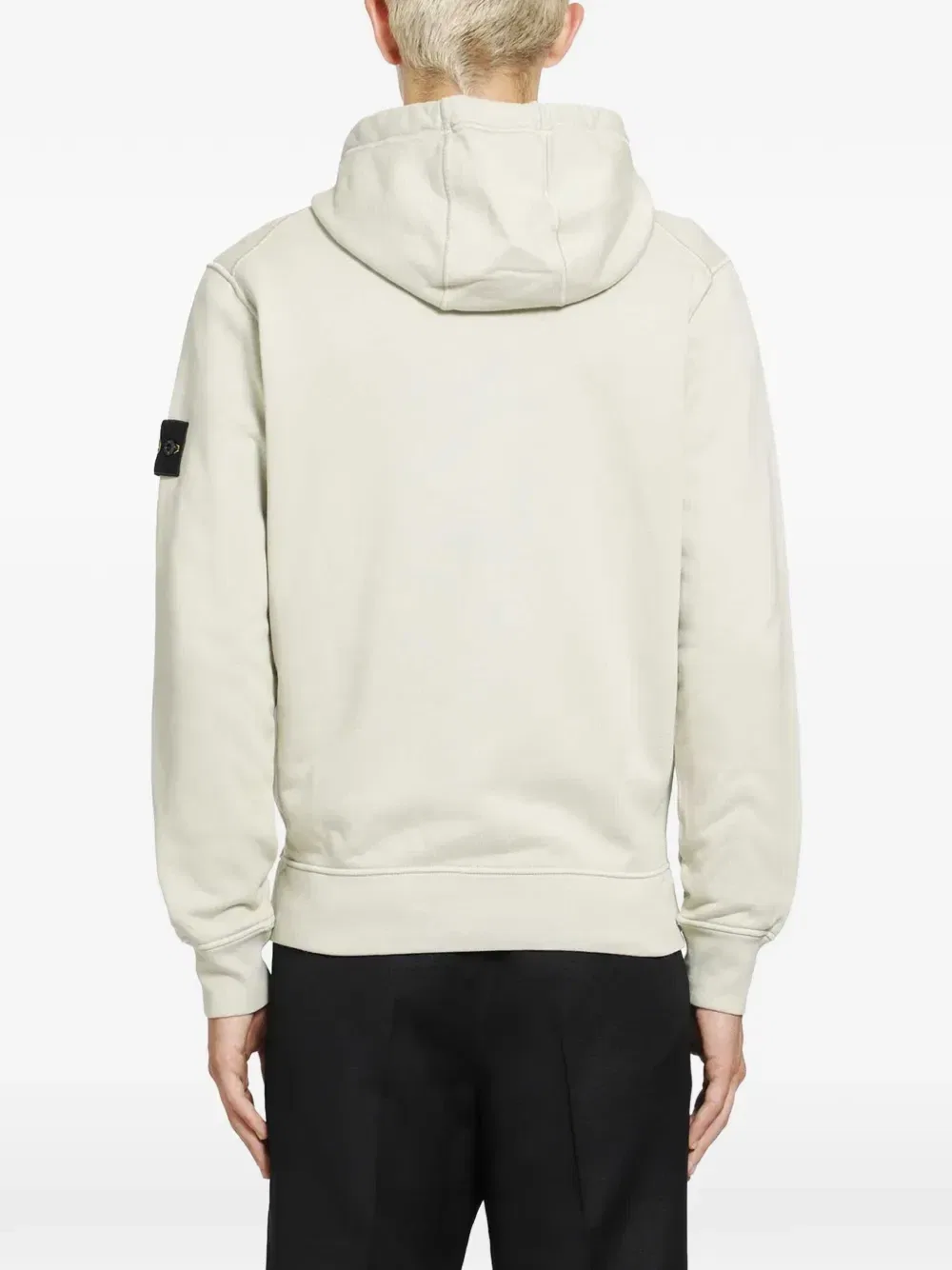 Толстовка на молнии с нашивкой-логотипом Stone Island, бежевый — фото 4