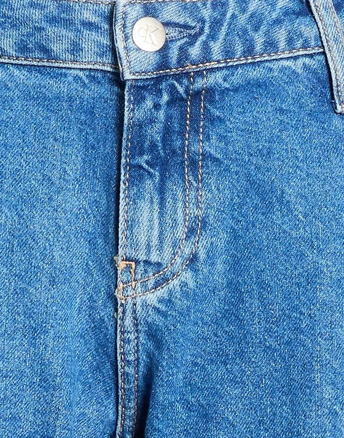 Женские карго-джинсы с заниженной талией свободного кроя Calvin Klein, синий — фото 4
