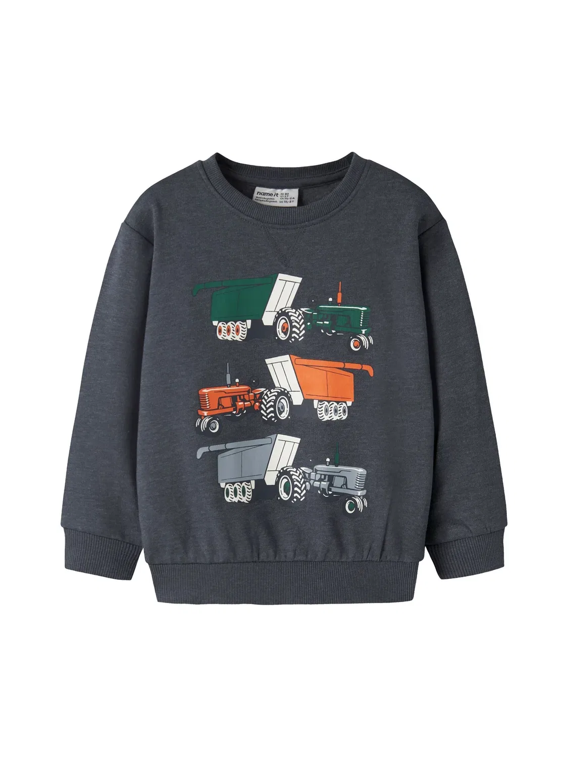Nmmvimo ls nreg aop пот брю - толстовка Name It, Ombre Blue Print Tractors
