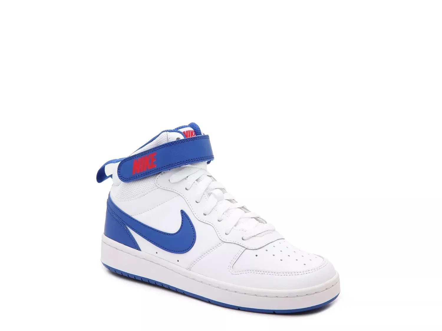Кроссовки высокие Court Borough Mid, Nike, белый/синий/красный