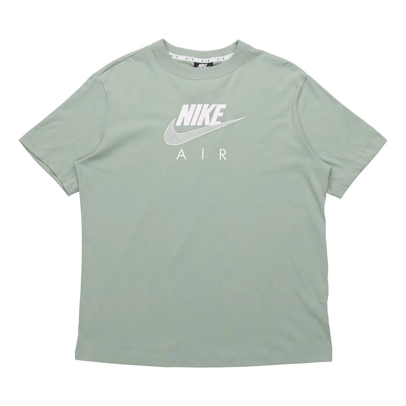 Футболка спортивная с логотипом Nike, зеленая