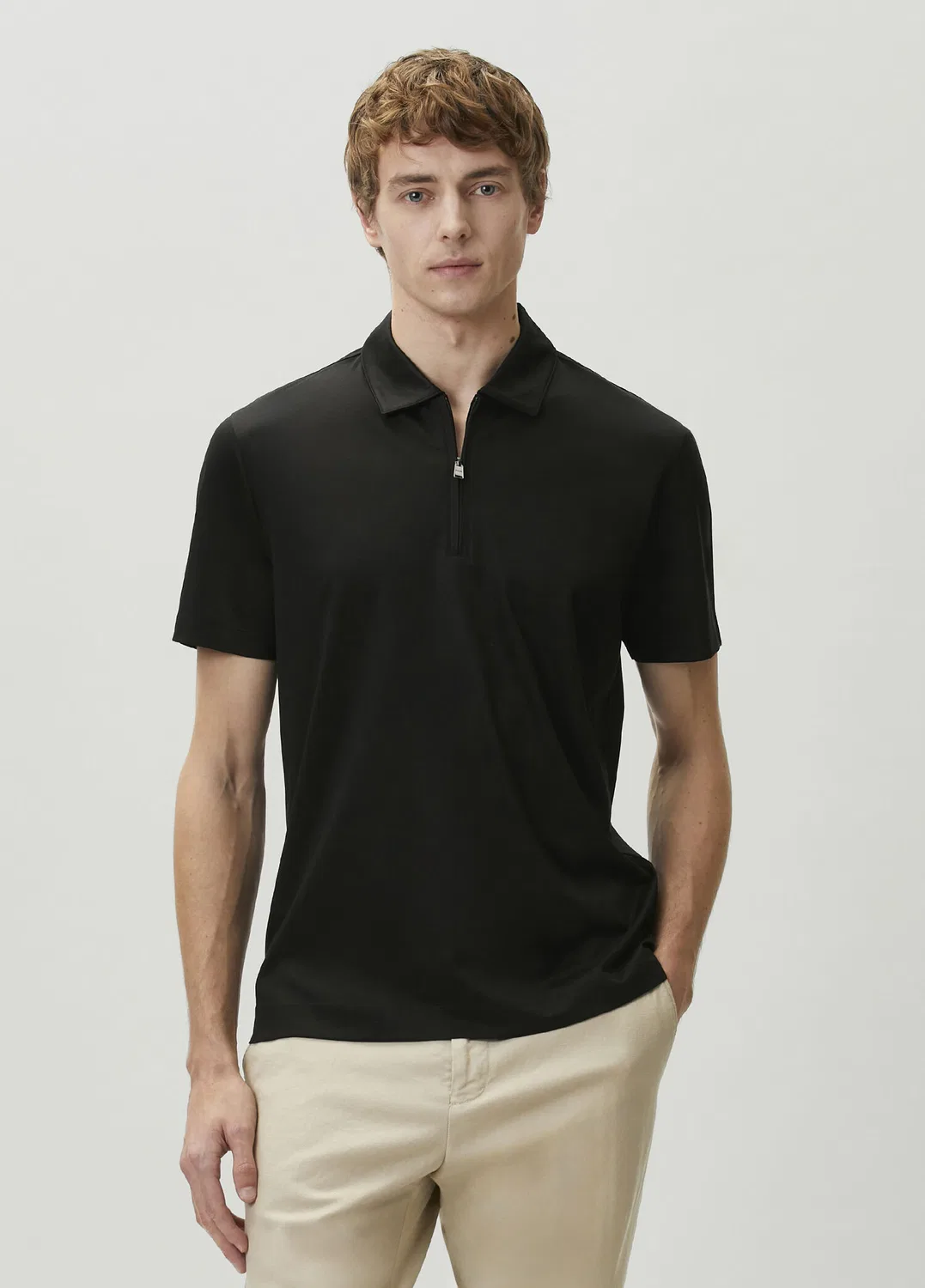 Поло Boss Regular Fit, черный