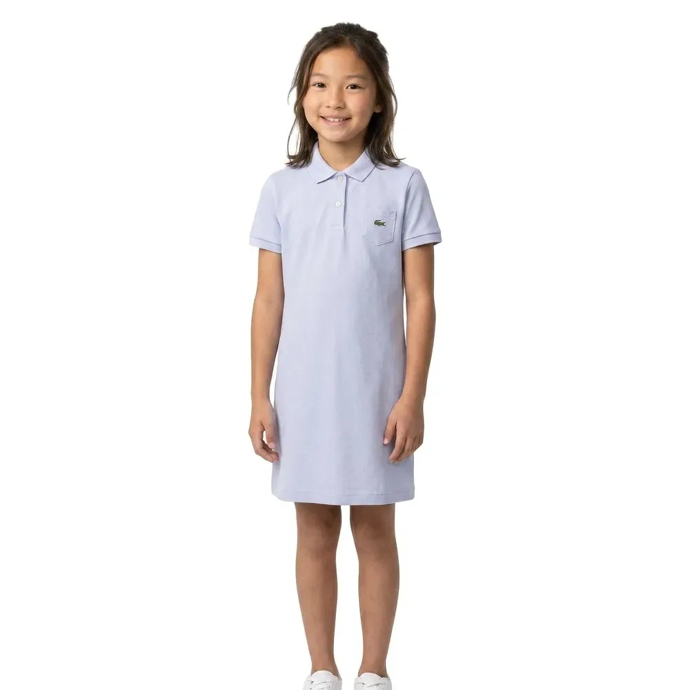 Платье с коротким рукавом Lacoste Kids, синий — фото 3