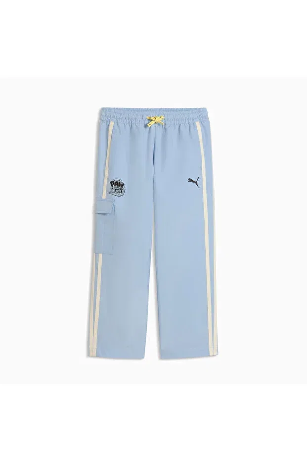 Детские спортивные штаны для девочек с длинным рукавом Puma, Blue — фото 4