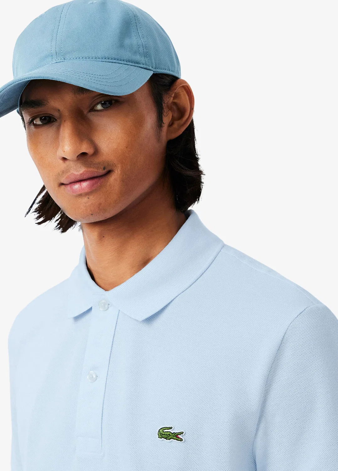 Поло Lacoste L.12.12 Slim Fit, MAVİ-T01 — фото 2