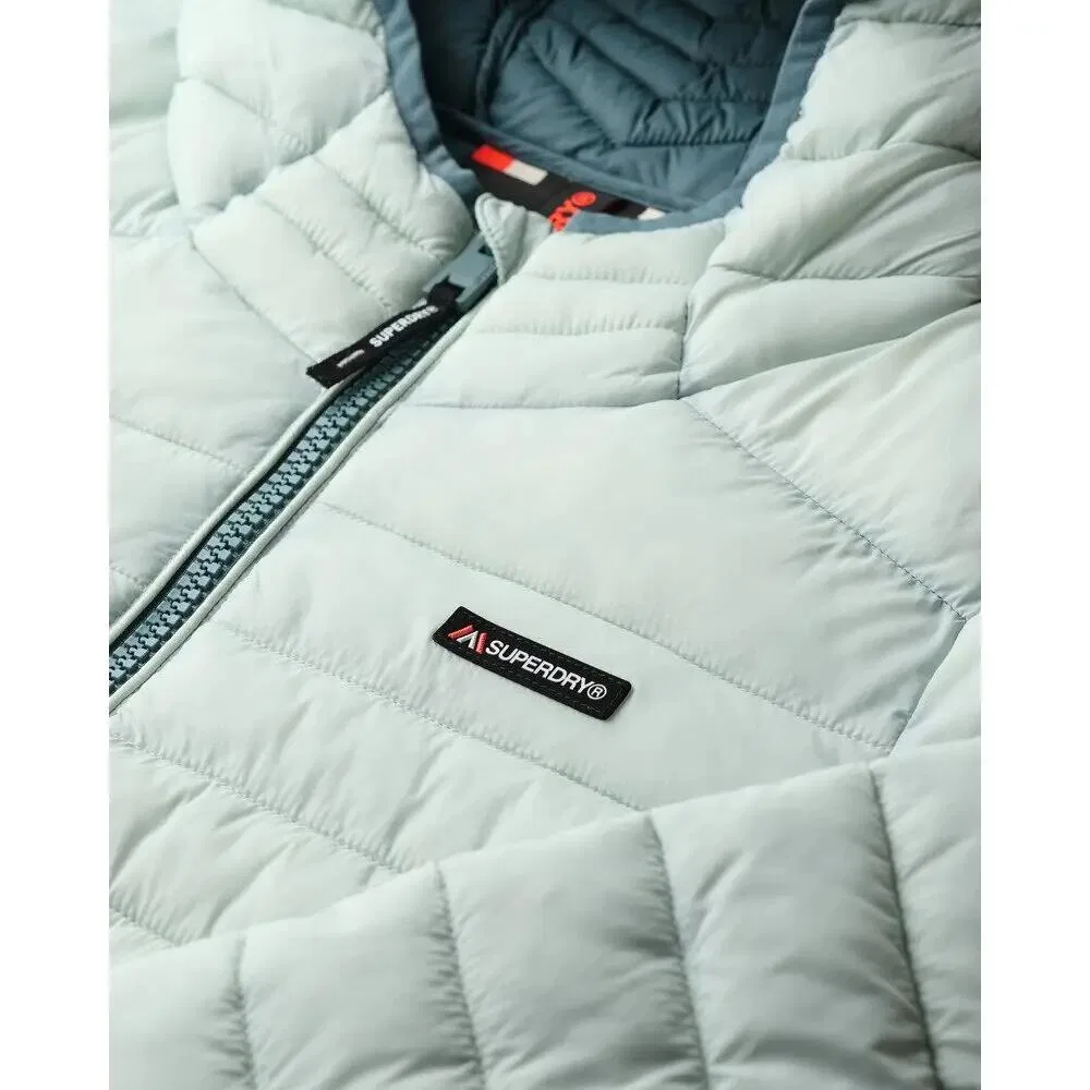 Женская куртка пуховая Superdry, Grau — фото 2