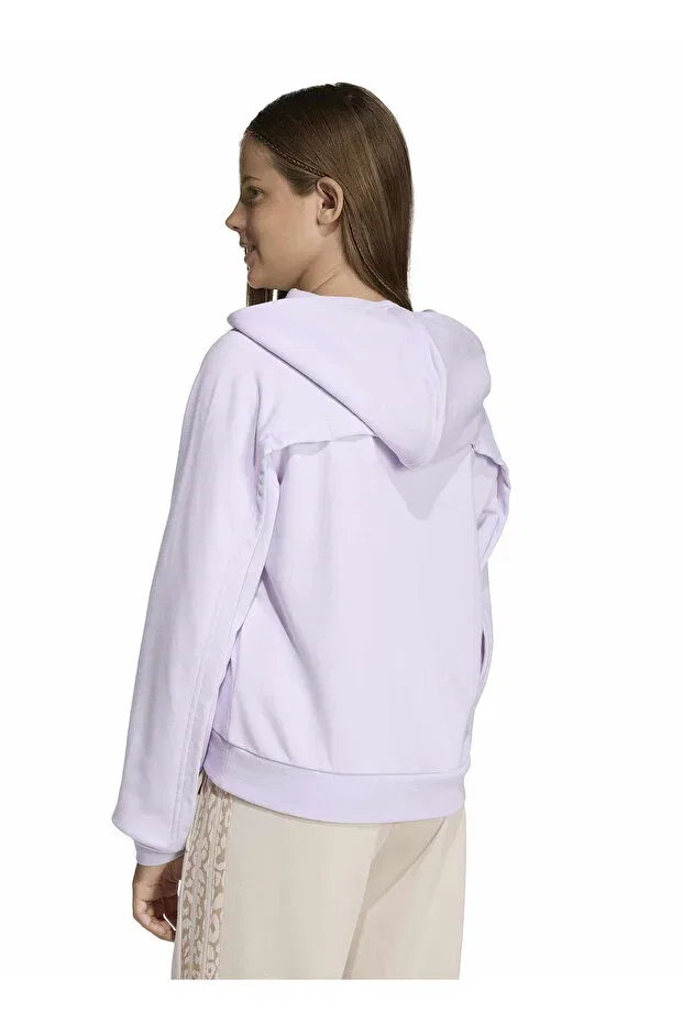 Детские свитшот для девочек хлопковый Adidas, Light Purple — фото 3
