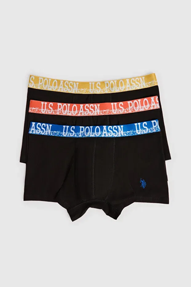 Мужские трусы с принтом U.S. Polo Assn., Black — фото 2