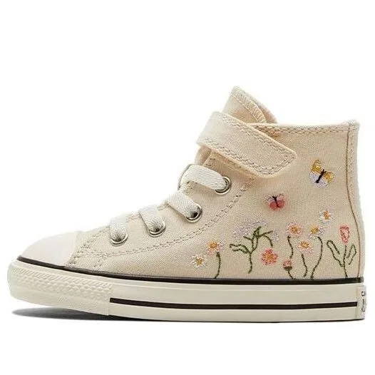 Кроссовки chuck taylor all star easy-on high 'embroidered floral print - natural ivory' Converse, бежевый