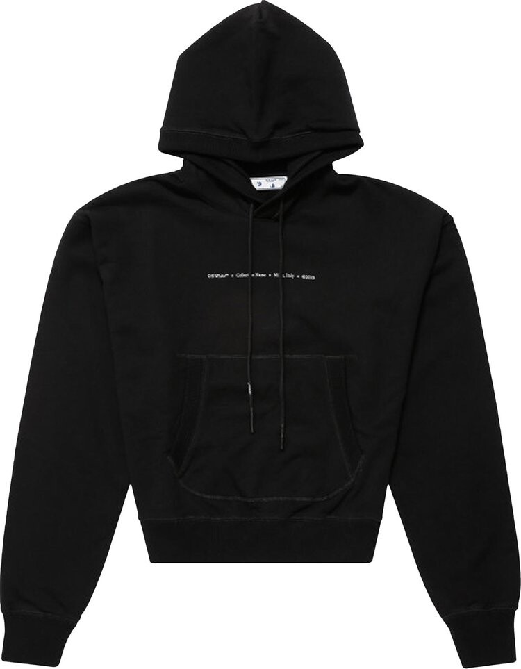 

Худи Off-White Tornado Arrow Over Flatlock Hoodie 'Black/Multicolor', черный