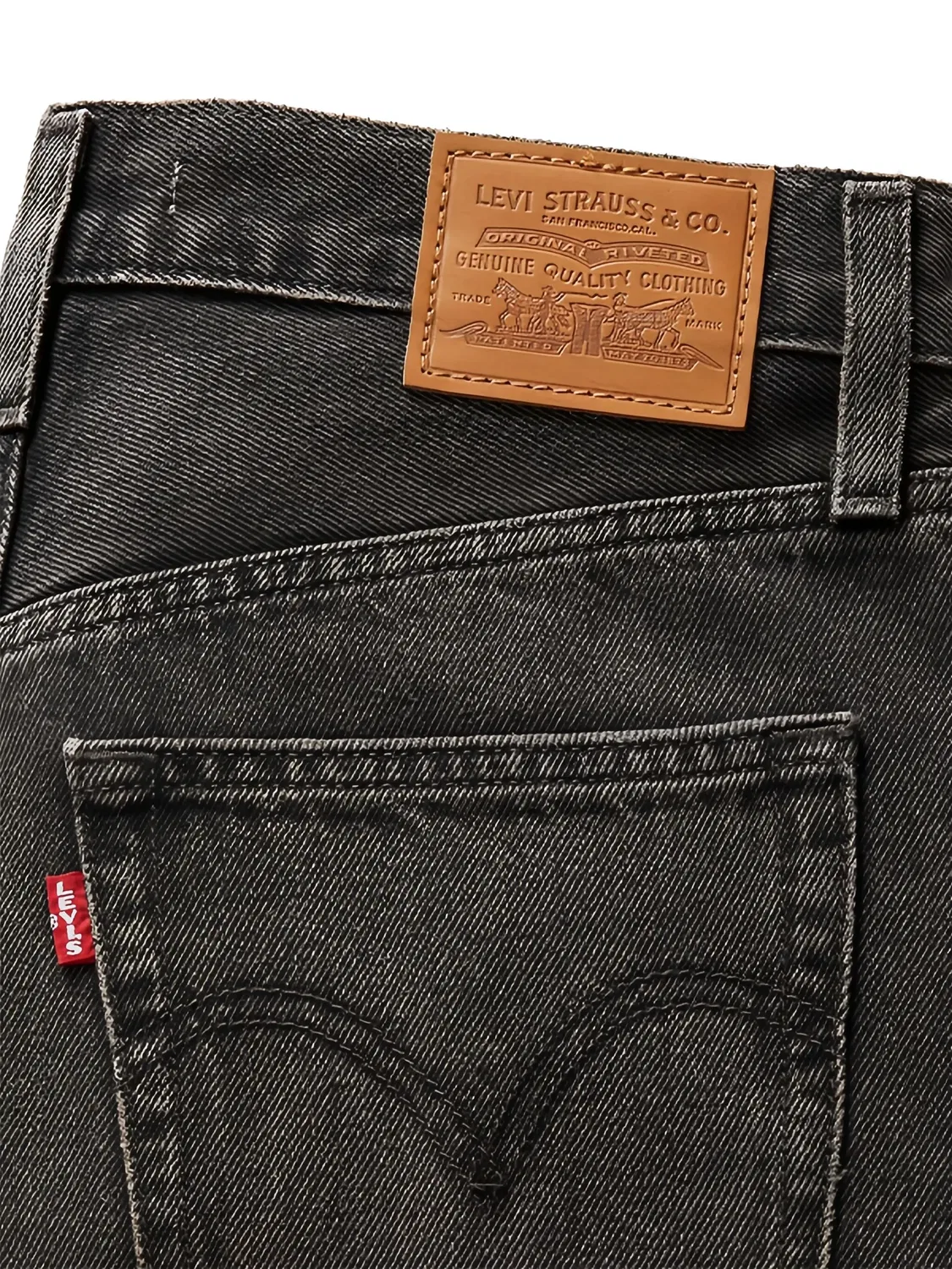 Широкие джинсы Ribcage Levi's, черный — фото 2
