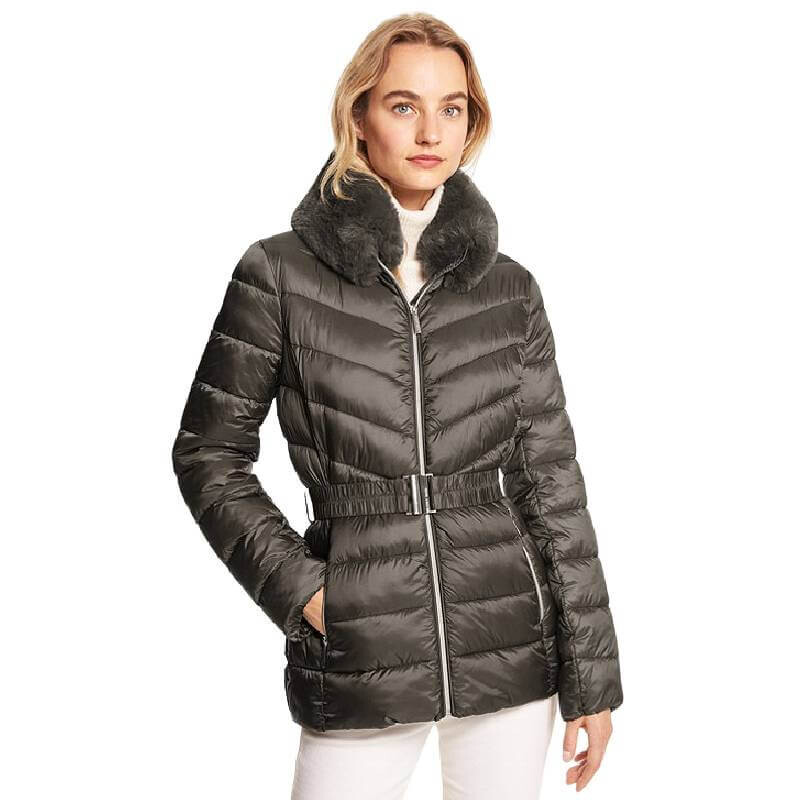 

Пуховик Michael Michael Kors Faux Fur Trim Quilted Nylon, оливковый, Зеленый, Пуховик Michael Michael Kors Faux Fur Trim Quilted Nylon, оливковый