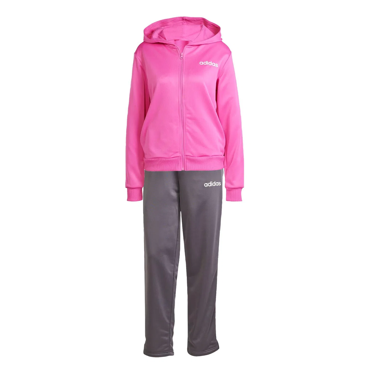 Мужской спортивный костюм из футера Essentials Linear Adidas, Rosa / Grau / Magentapink — фото 2
