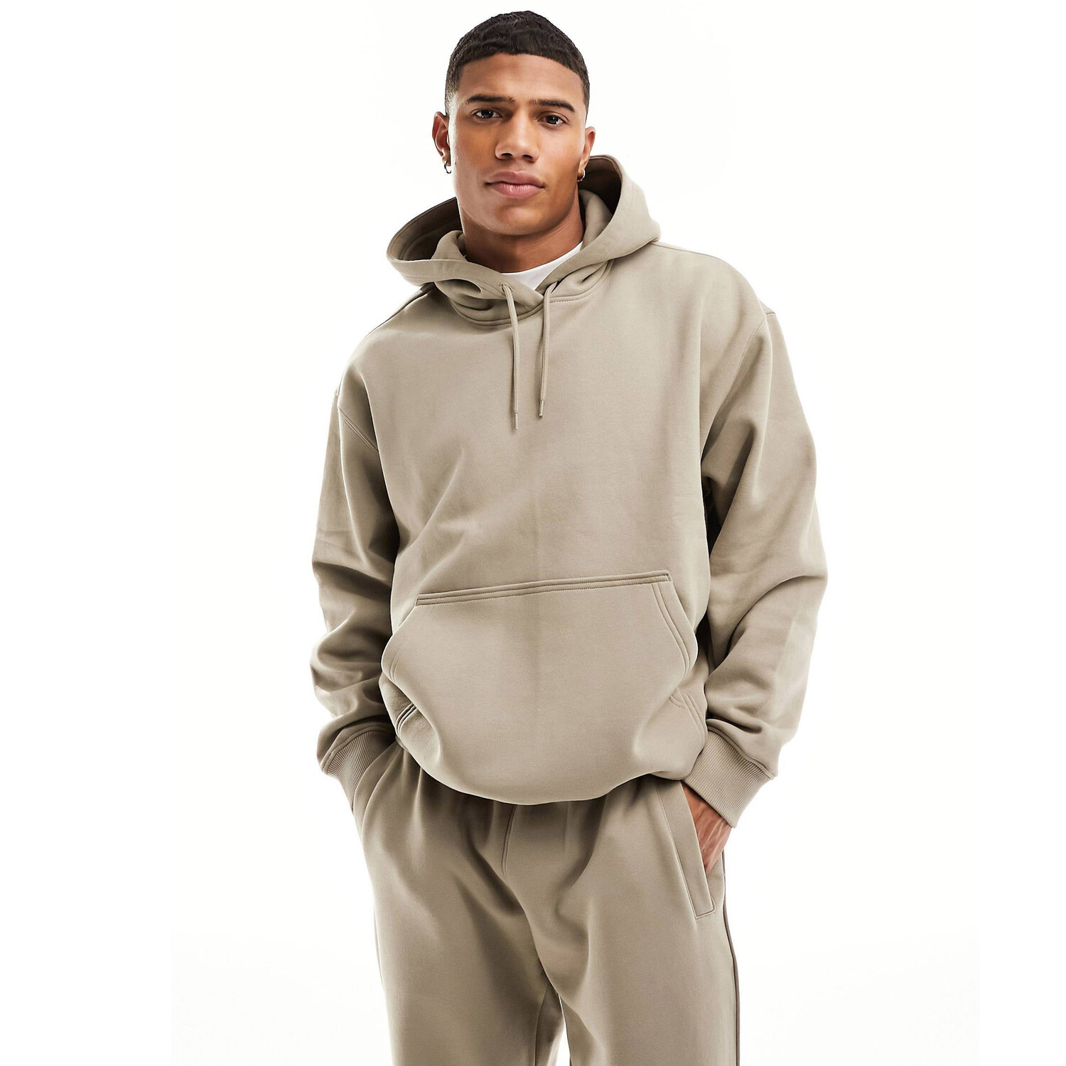 

Худи Weekday Co-ord Relaxed Fit Heavyweight Jersey, бежевый