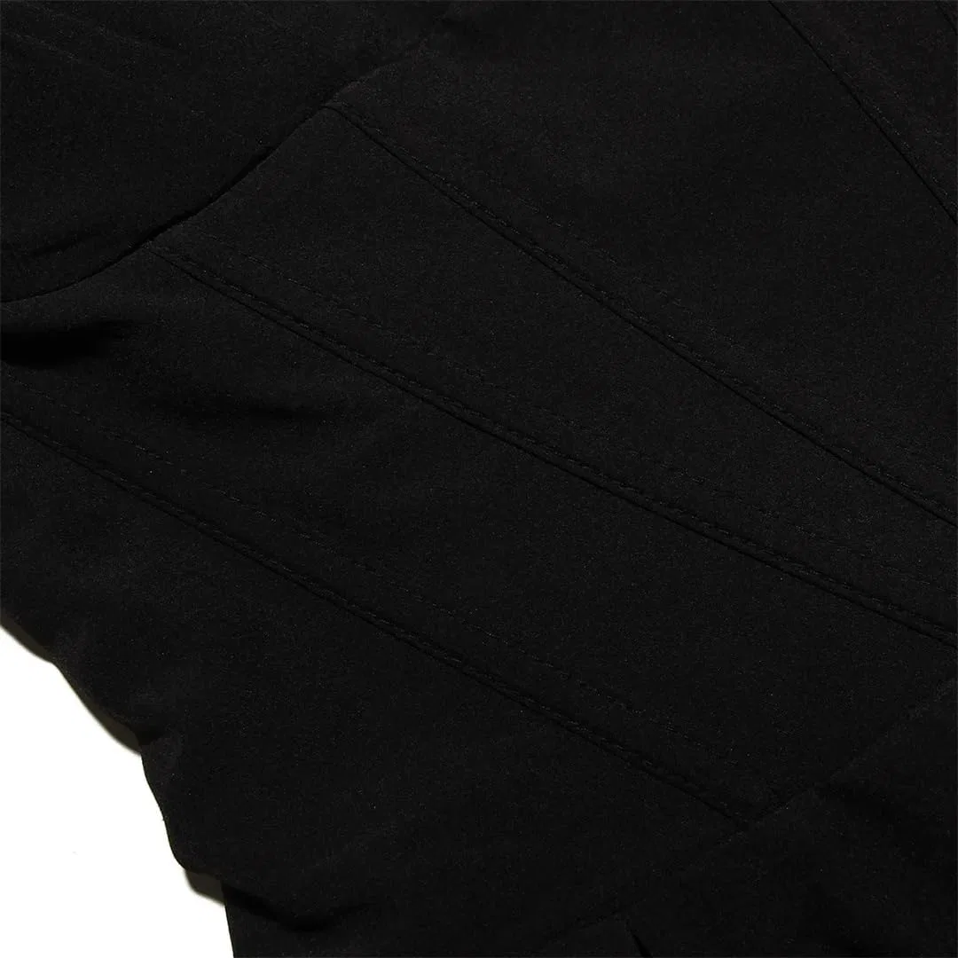 Женское вечернее платье без бретелек с плиссе, Black — фото 3