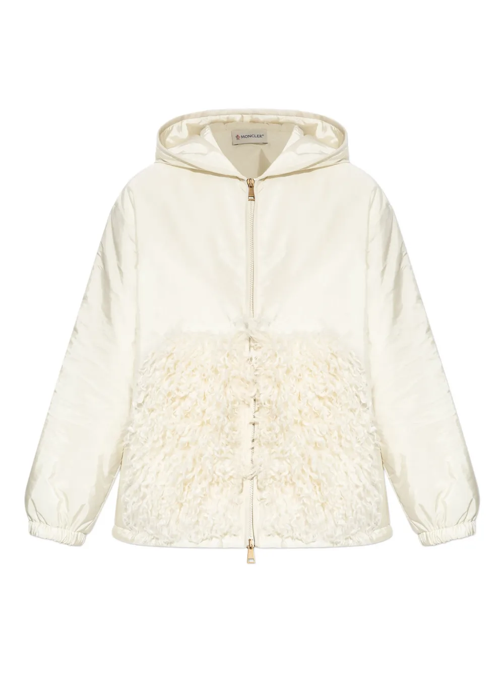 Куртка на молнии с капюшоном Moncler, нейтральный