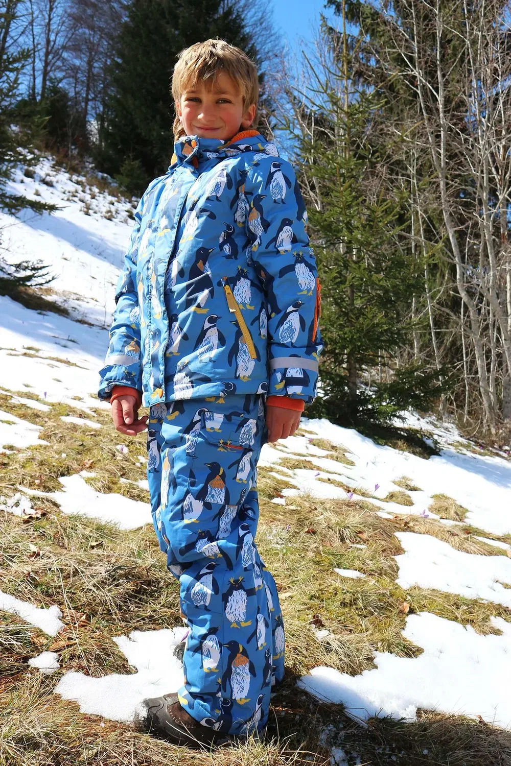 Детское зимнее пальто Snow and ski coat Frugi, Blue — фото 2