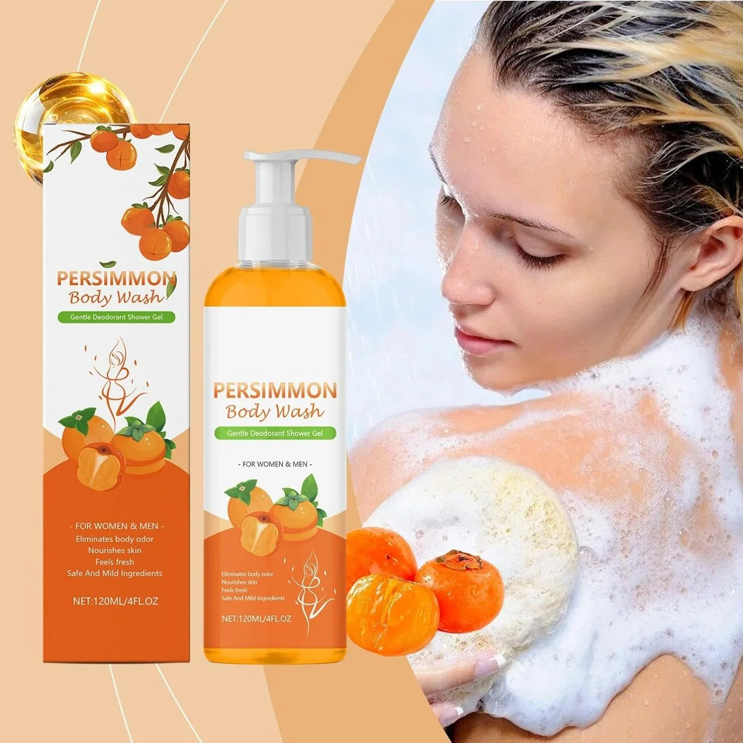 Гель для душа Persimmon Body Wash, Generisch, 2 шт., 120 мл, 2PC — фото 2
