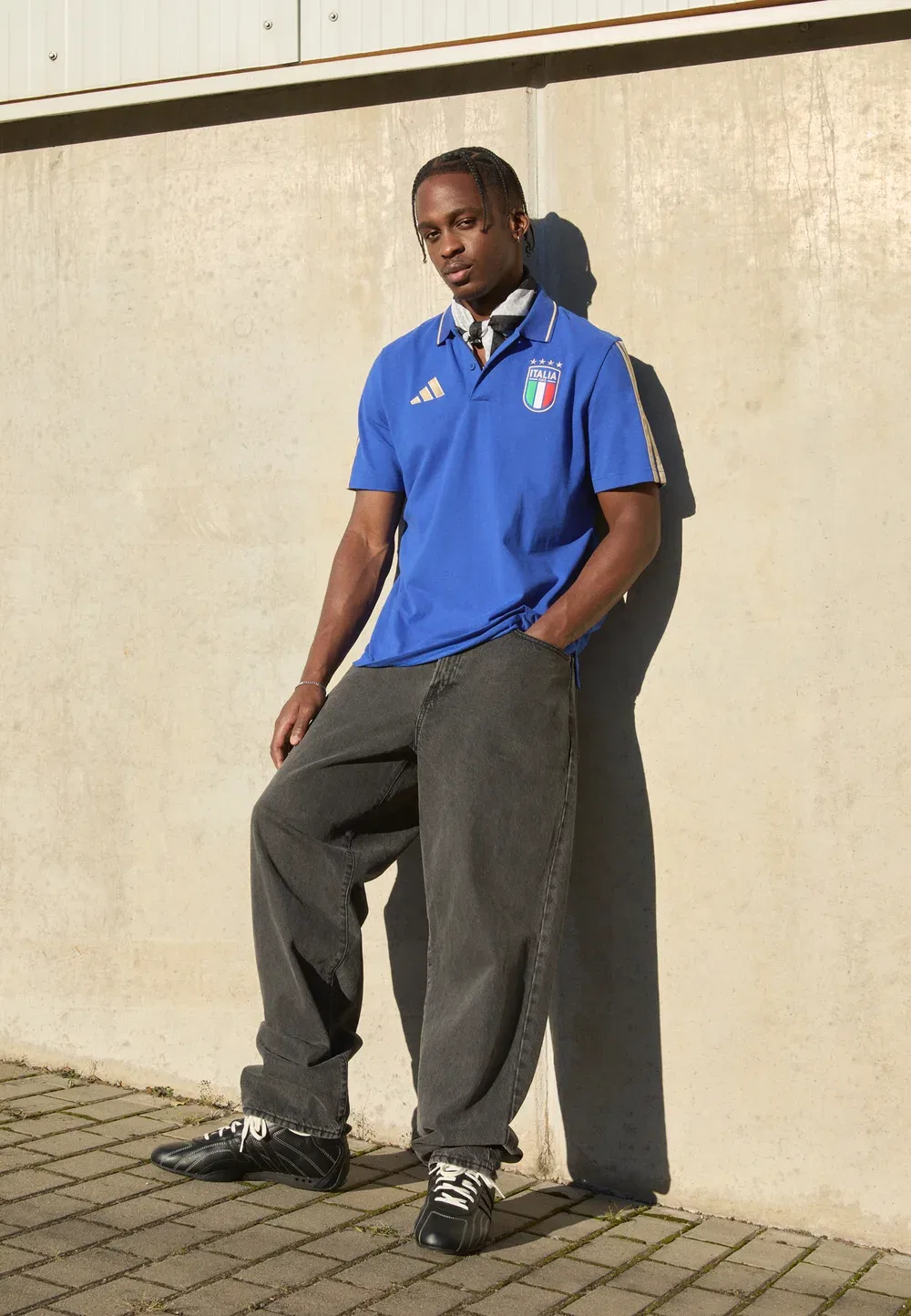 Figc italy dna - форма национальной сборной Adidas Performance, Bold Blue — фото 2