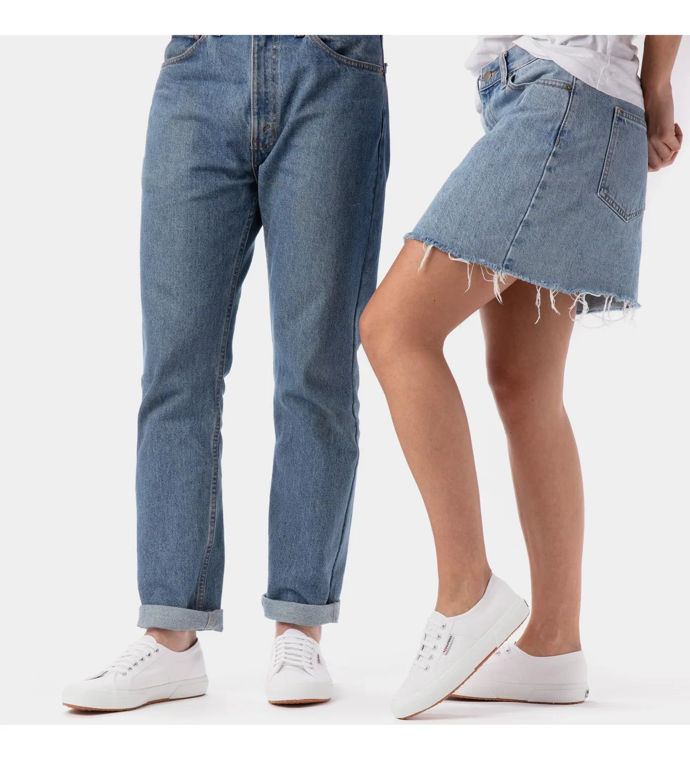 Детские кеды для девочек с контрастной отделкой Superga, White — фото 3