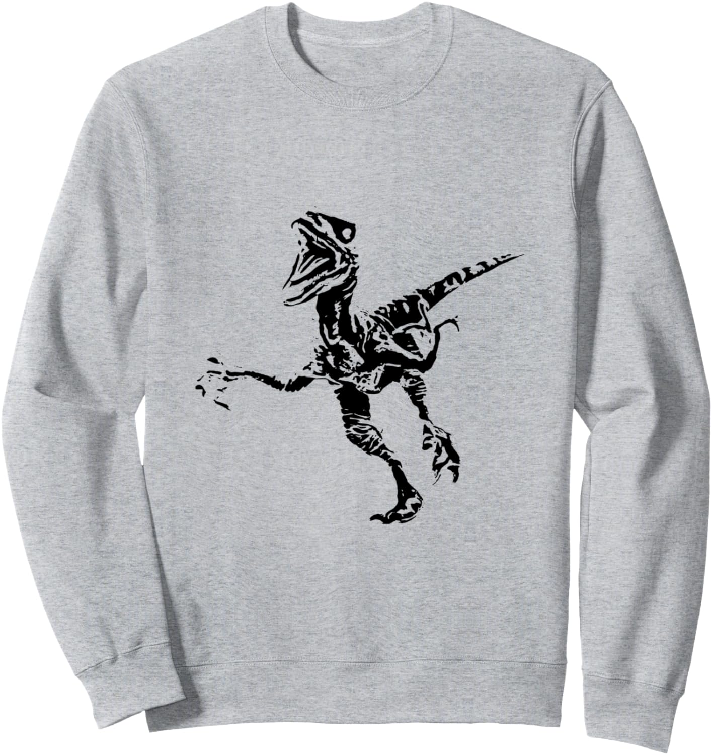 

Толстовка с красочным дизайном в стиле велоцираптора от Dinosawa, изображающая плотоядного динозавра Velociraptor | Dinosawa Dinosaur Gift For Christmas Or Birthday, серый