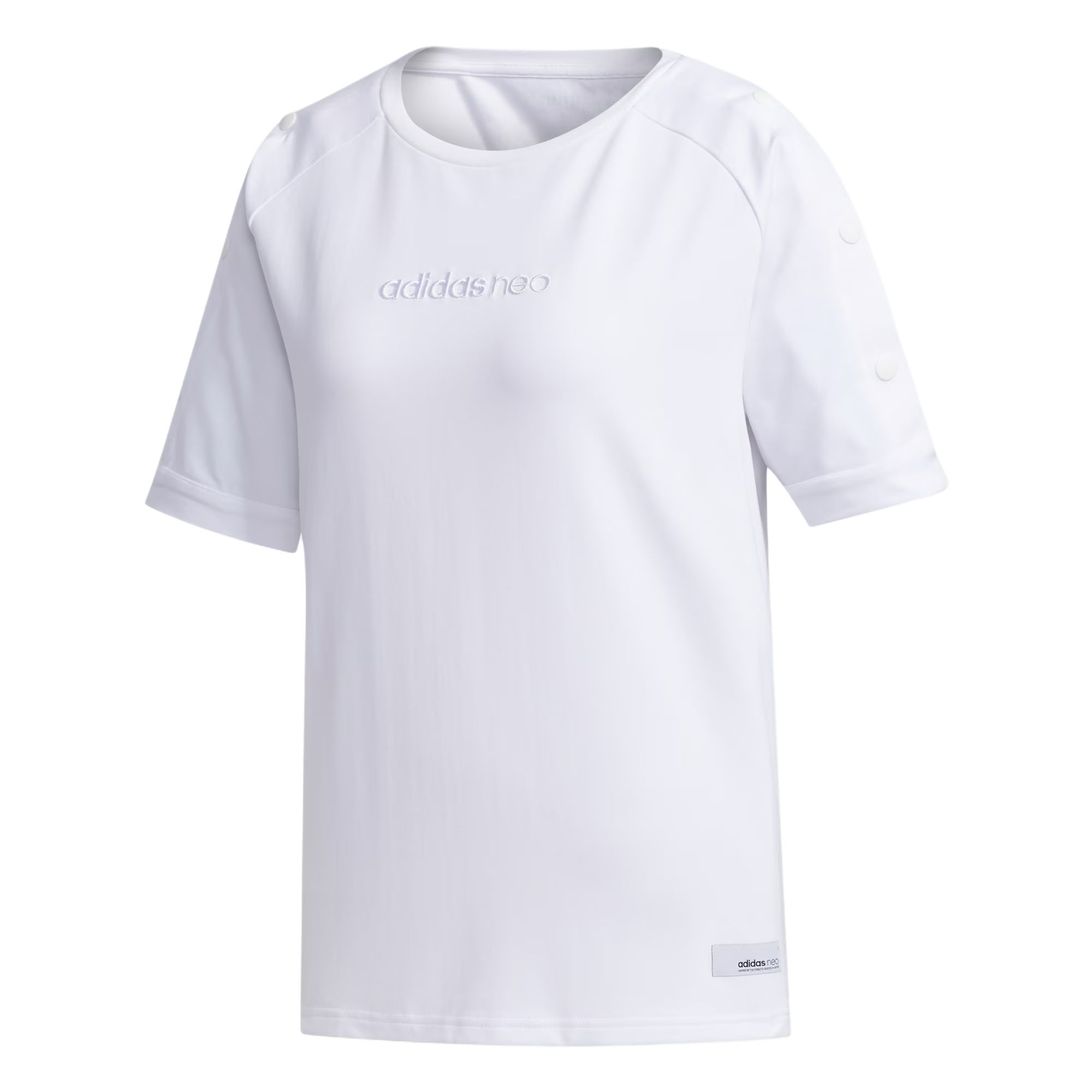 

Adidas Neo Футболка женская белая, Белый, Adidas Neo Футболка женская белая