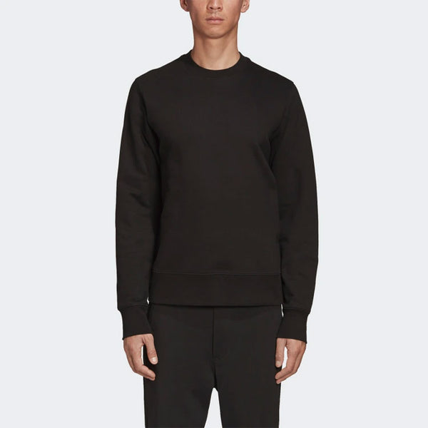 Толстовка men's y-3 ss21 logo printing round neck black Adidas, черный — фото 3