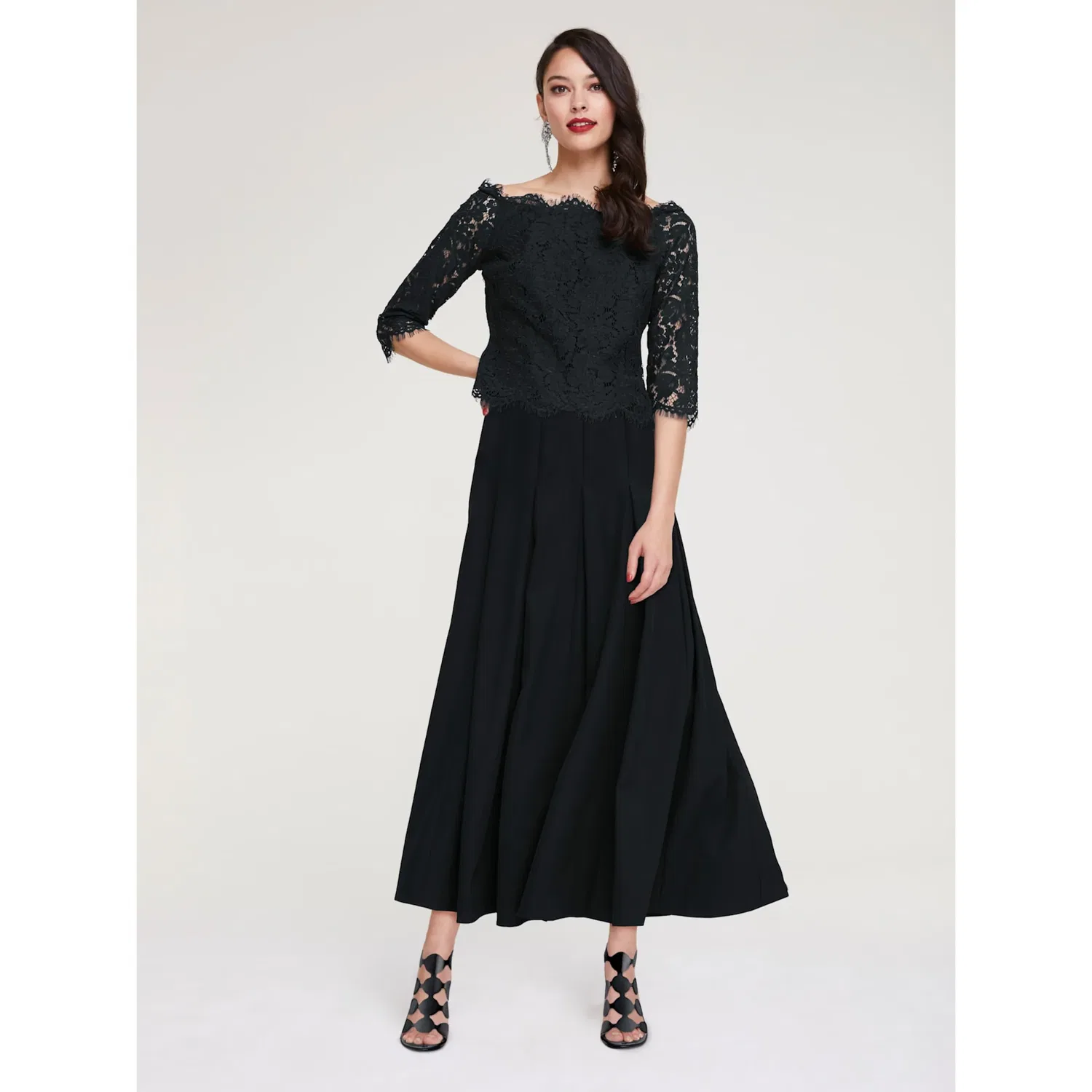 Женская блузка с кружевом heine, Black