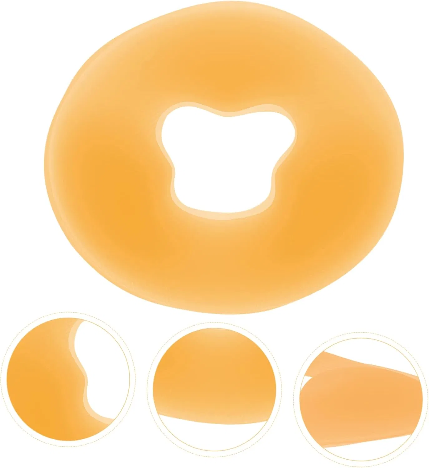 Подушка для лица из силикона, Beatifufu, 1 шт, 31x26.5 см, Orange — фото 3