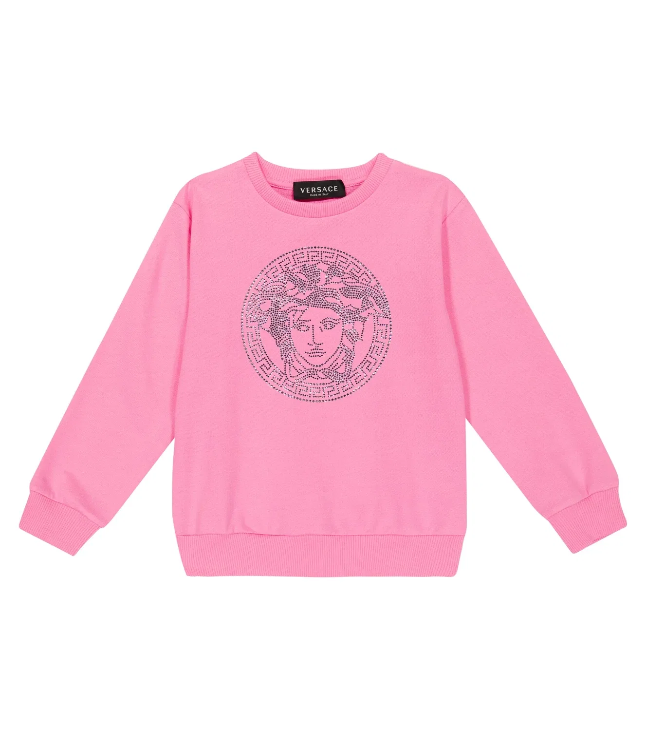 Свитшот с принтом Медуза Versace Kids, розовый