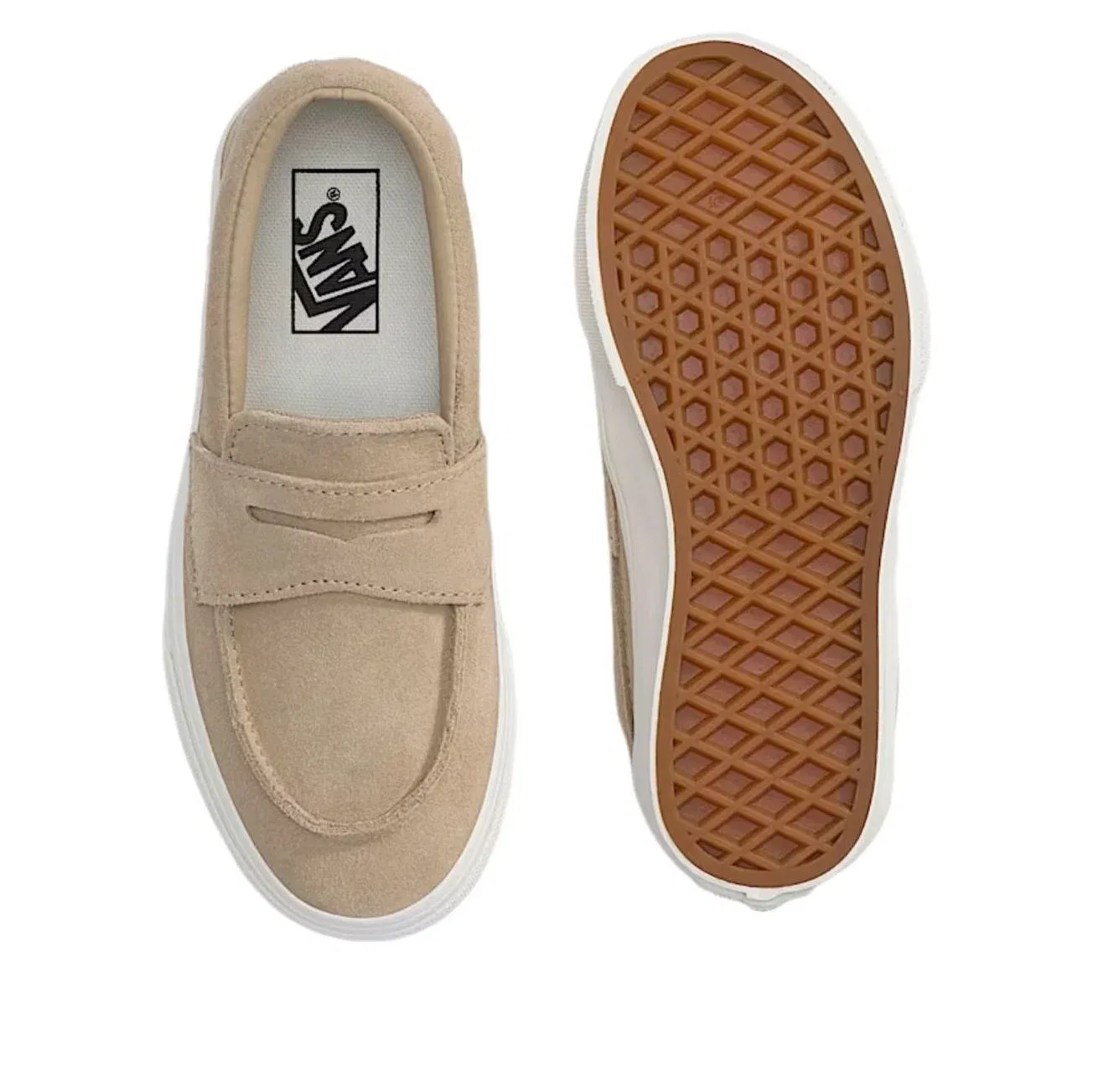 Детские кеды-лоферы Vans Loafer 53, бежевый — фото 3