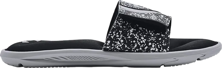 

Сандалии Under Armour Ignite 6 Graphic Strap Slide Black Mod Grey, черный