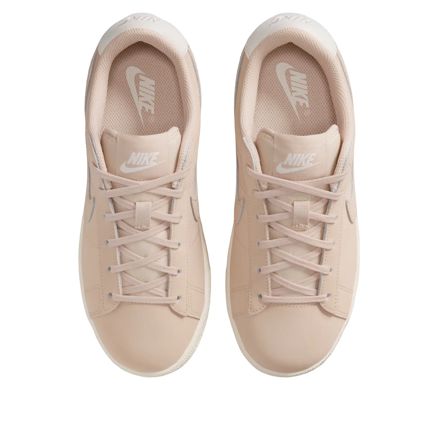 Детские кроссовки с кожаным верхом Nike Tennis Classic Sanddrift Sail, бежевый — фото 2
