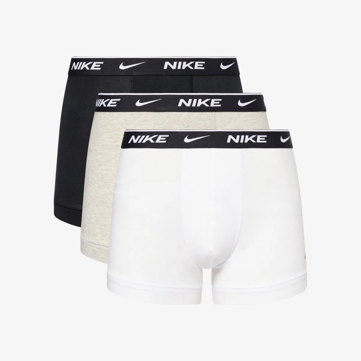 Базовый набор из трех плавок из эластичного хлопка Nike, коричневый