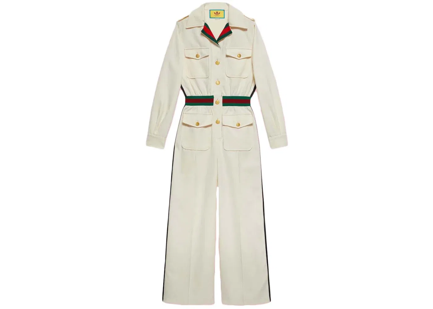 Женский комбинезон с длинным рукавом Jumpsuit Gucci, White