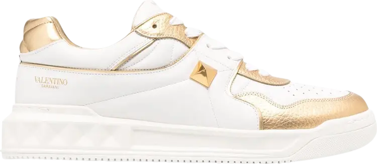 

Кроссовки Valentino One Stud Low White Brass, белый