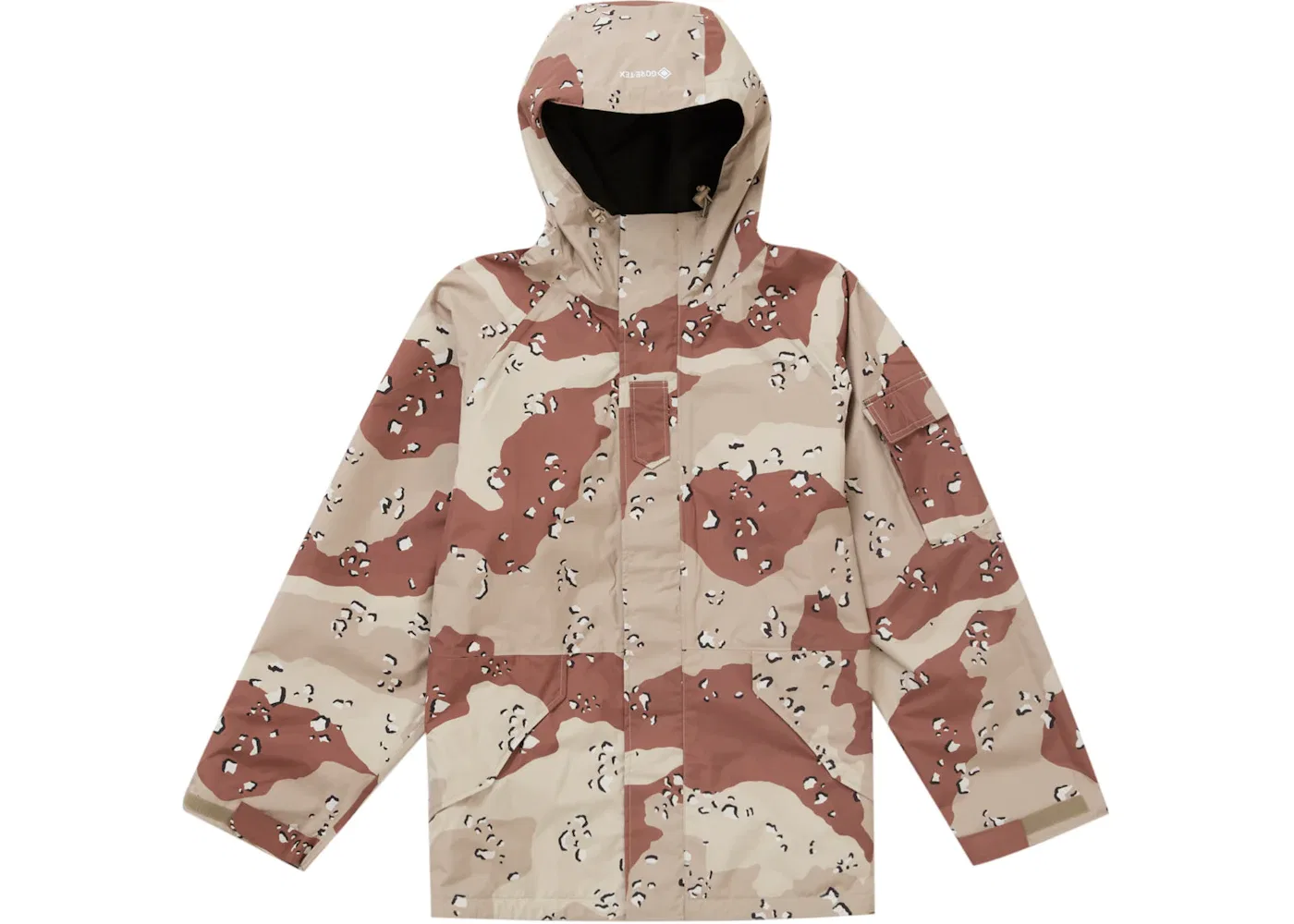 Мужская куртка с капюшоном двусторонняя Supreme Aphex Twin, Chocolate Chip Camo — фото 4
