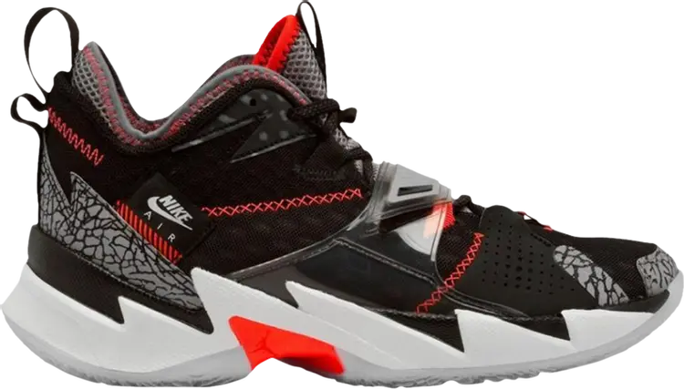 

Кроссовки Jordan Why Not Zer0.3 GS Black Cement, черный, Черный;серый, Кроссовки Jordan Why Not Zer0.3 GS Black Cement, черный