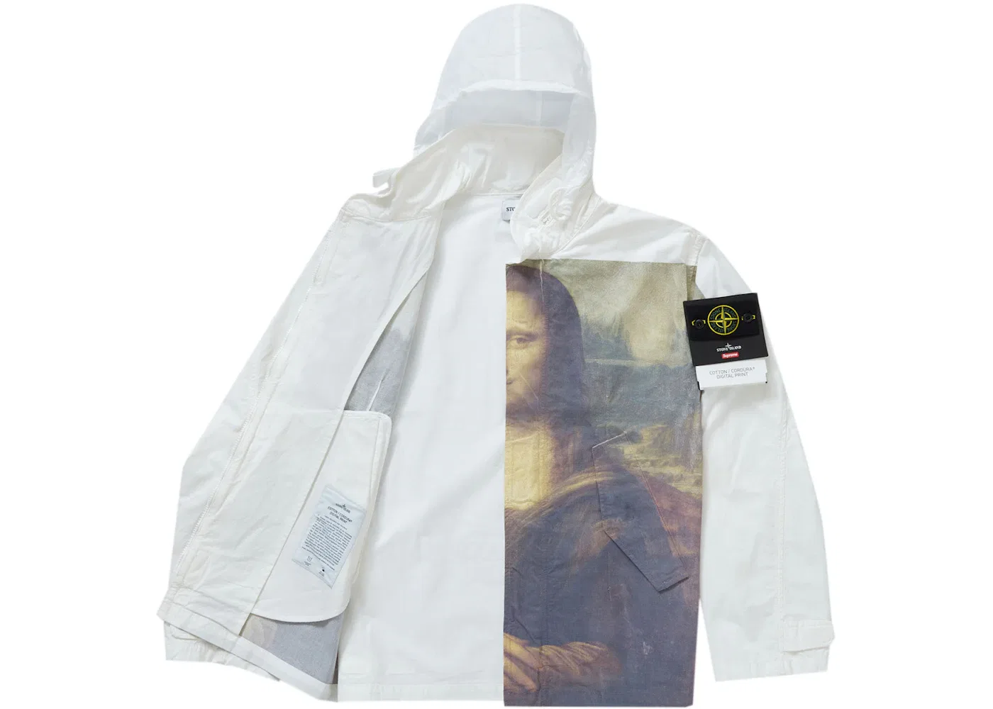 Мужская куртка из кордура-хлопка с принтом Mona Lisa Supreme Stone Island, Mona Lisa — фото 2