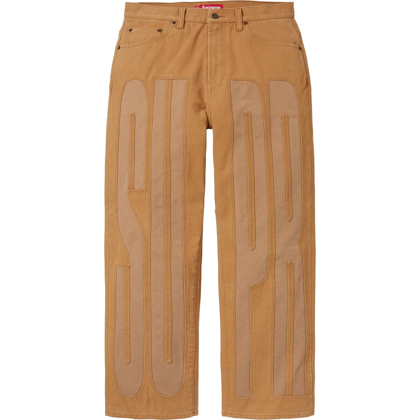 Детские джинсы свободного кроя SS26 WEEK10 Inset Spellout Baggy Jean Supreme